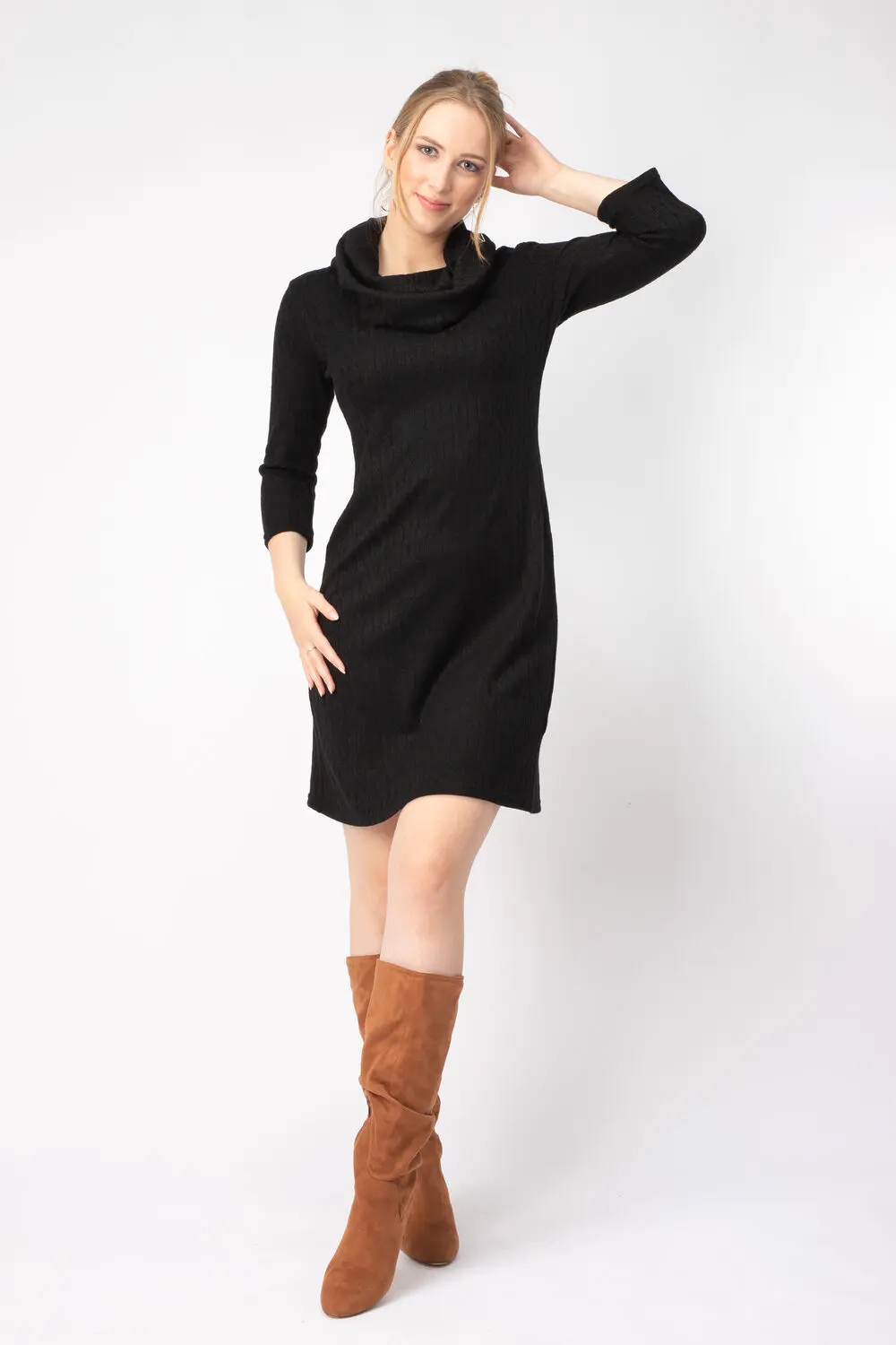 LENA KnitBlack front LENA KnitBlack front